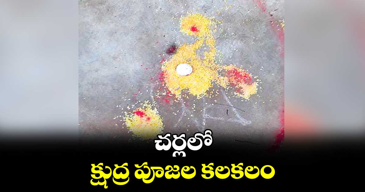 చర్లలో క్షుద్ర పూజల కలకలం