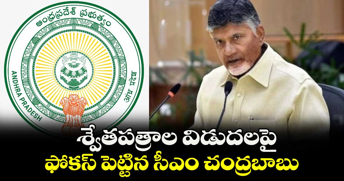 శ్వేతపత్రాల విడుదలపై ఫోకస్ పెట్టిన సీఎం చంద్రబాబు..