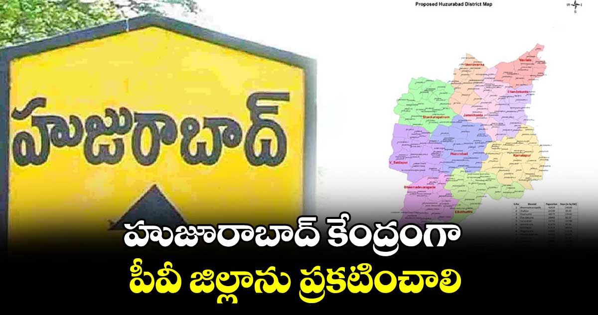 హుజూరాబాద్‌‌‌‌‌‌‌‌ కేంద్రంగా పీవీ జిల్లాను ప్రకటించాలి 