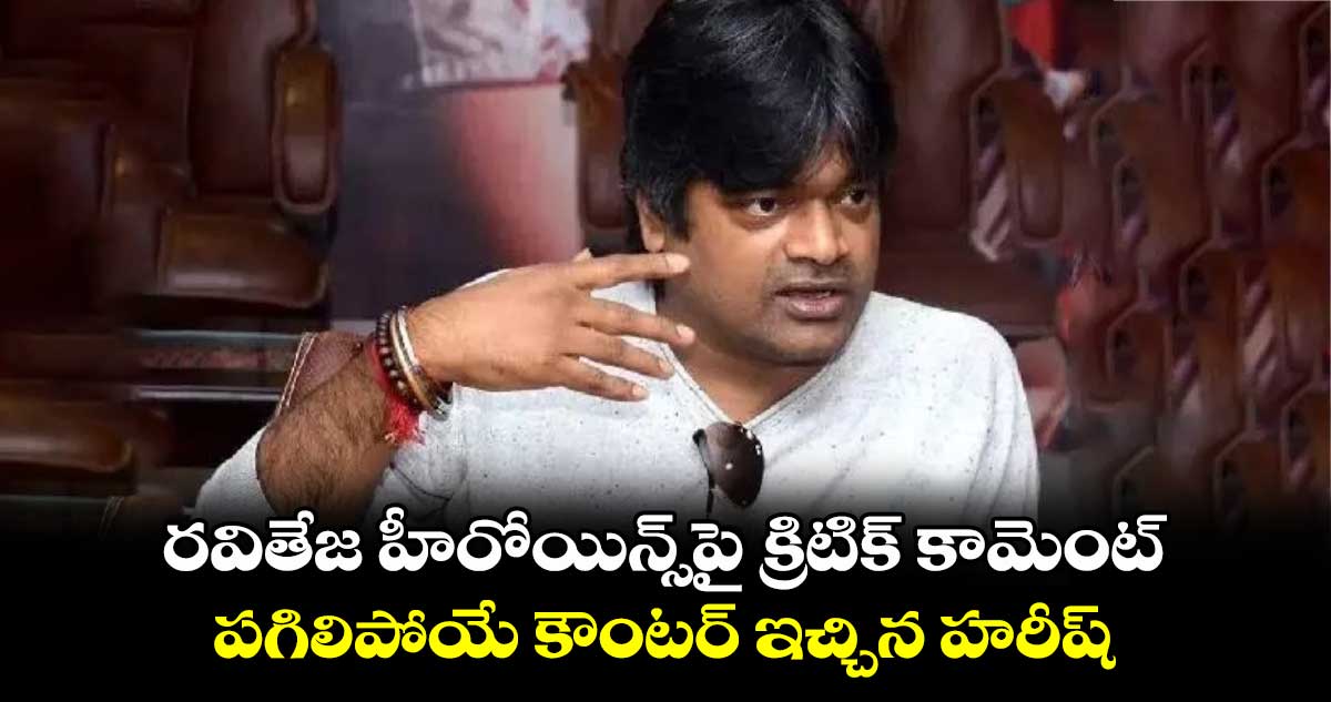 Harish Shankar: రవితేజ హీరోయిన్స్పై క్రిటిక్ కామెంట్ .. పగిలిపోయే కౌంటర్ ఇచ్చిన హరీష్