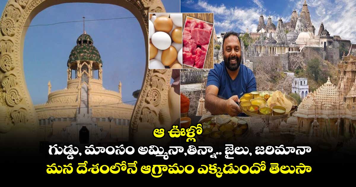 ఆ ఊళ్లో.. గుడ్డు, మాంసం అమ్మినా,తిన్నా... జైలు, జరిమానా....మన దేశంలోనే ఆగ్రామం ఎక్కడుందో తెలుసా..