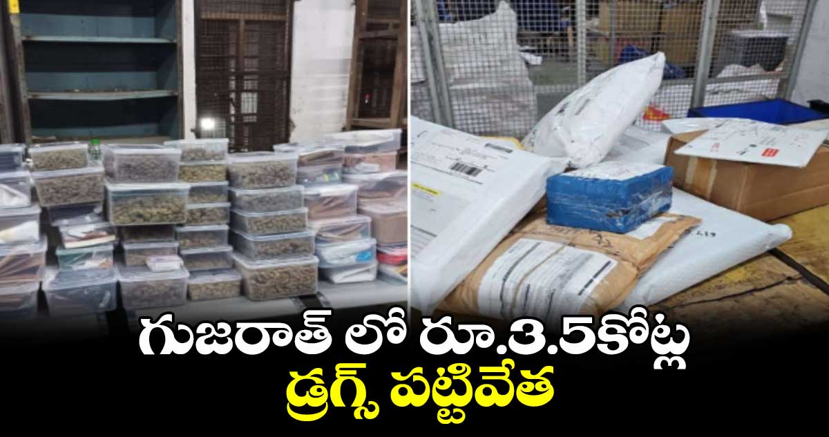 గుజరాత్ లో రూ.3.5కోట్ల డ్రగ్స్ పట్టివేత...