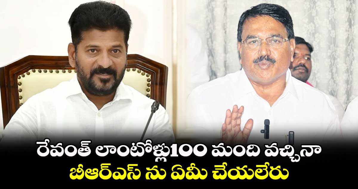 రేవంత్ లాంటోళ్లు100 మంది వచ్చినాబీఆర్ఎస్ ను ఏమీ చేయలేరు :  నిరంజన్ రెడ్డి