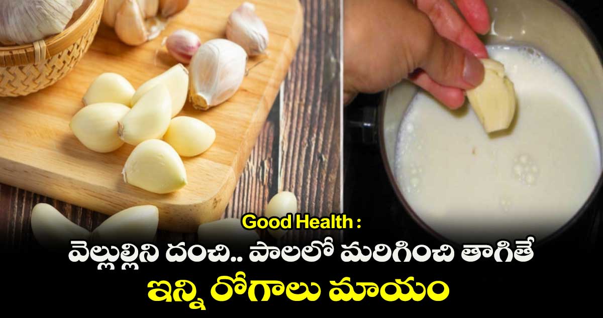 Good Health : వెల్లుల్లిని దంచి.. పాలలో మరిగించి తాగితే ఇన్ని రోగాలు మాయం