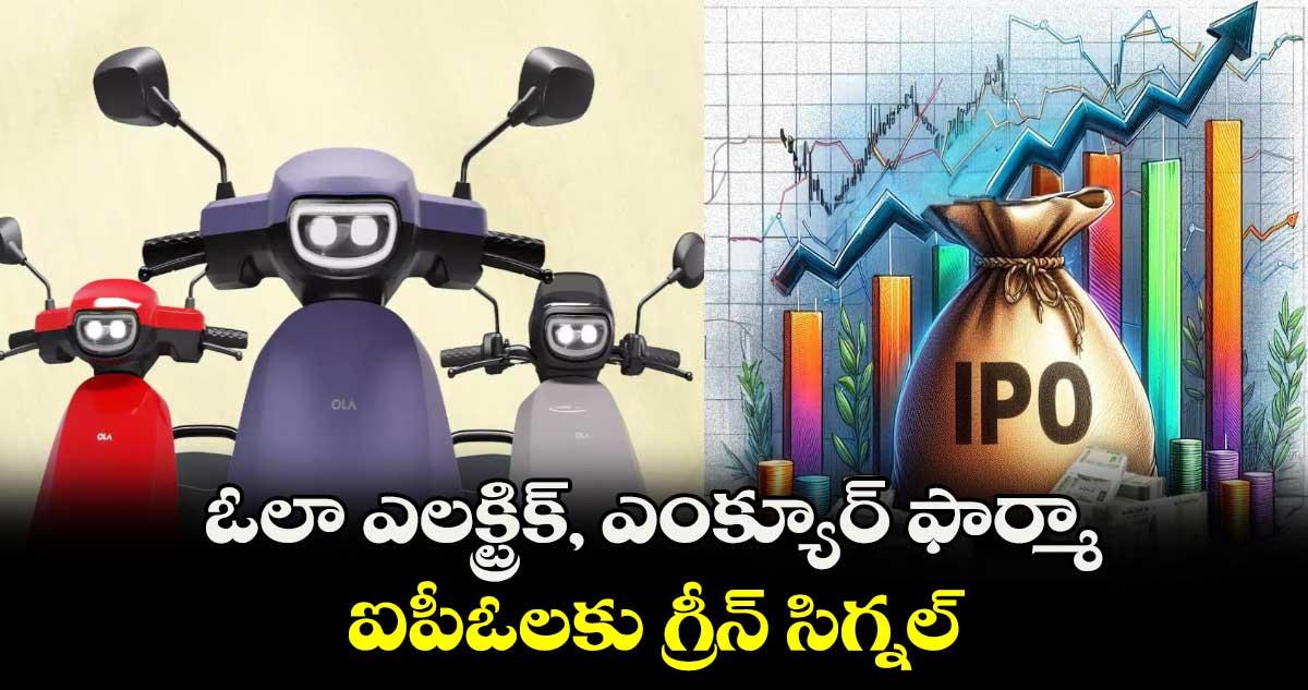 ఓలా ఎలక్ట్రిక్, ఎంక్యూర్ ఫార్మా ఐపీఓలకు గ్రీన్ సిగ్నల్
