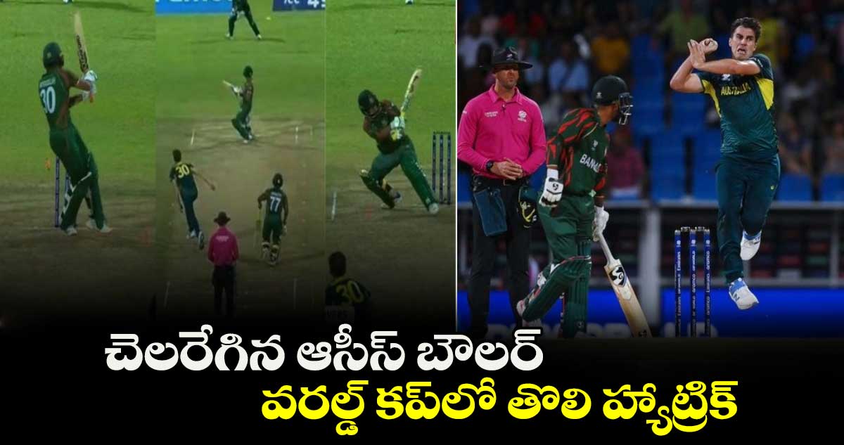 T20 World Cup 2024: చెలరేగిన ఆసీస్ బౌలర్.. వరల్డ్ కప్‌లో తొలి హ్యాట్రిక్