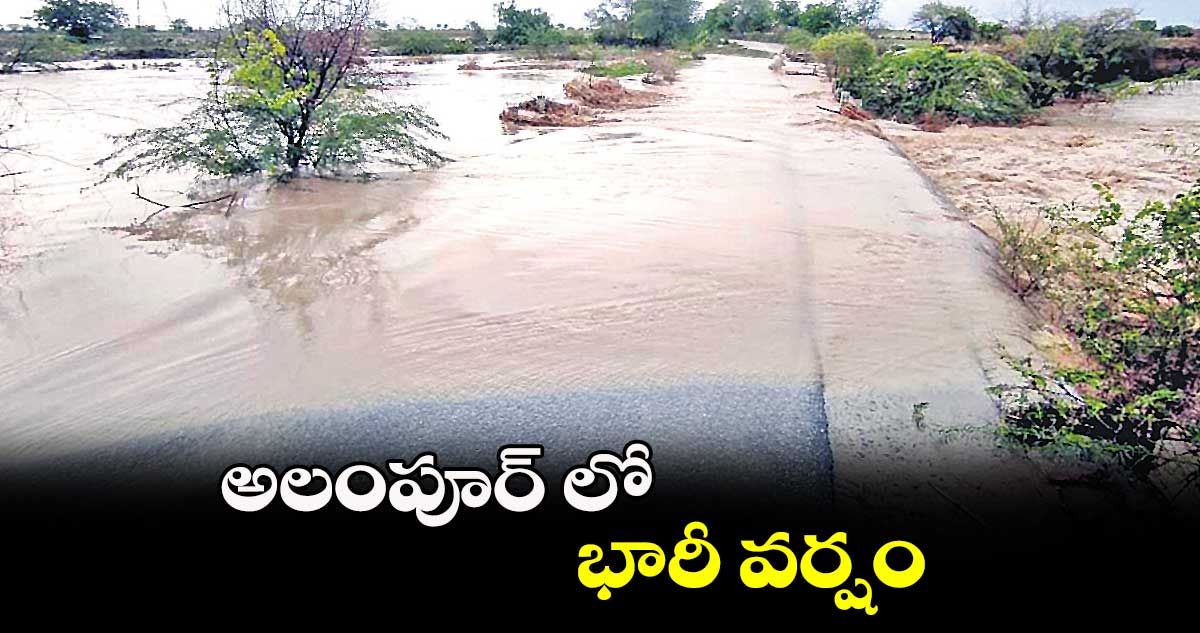 అలంపూర్ లో భారీ వర్షం