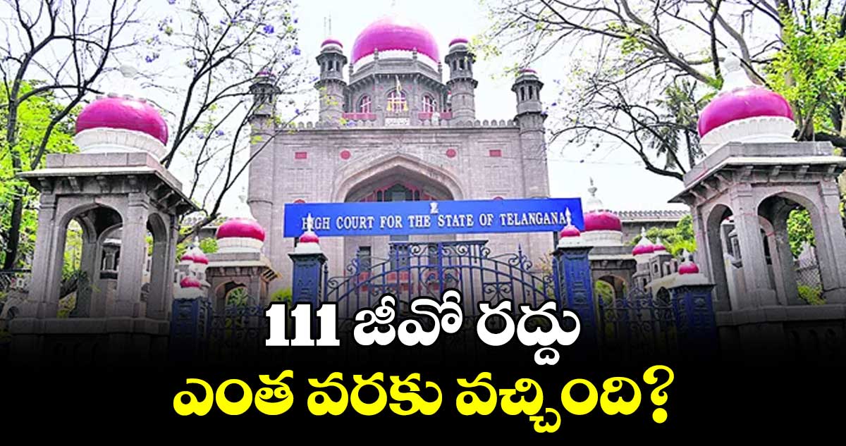 111 జీవో రద్దుఎంత వరకు వచ్చింది?