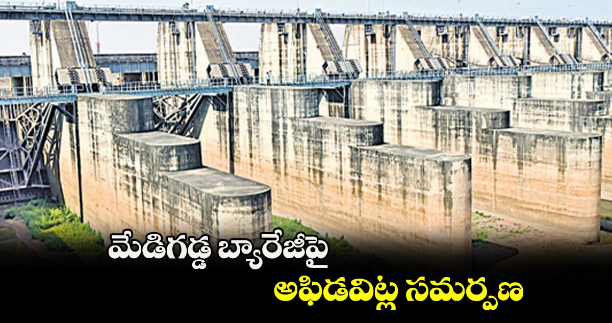 మేడిగడ్డ బ్యారేజీపై అఫిడవిట్ల సమర్పణ