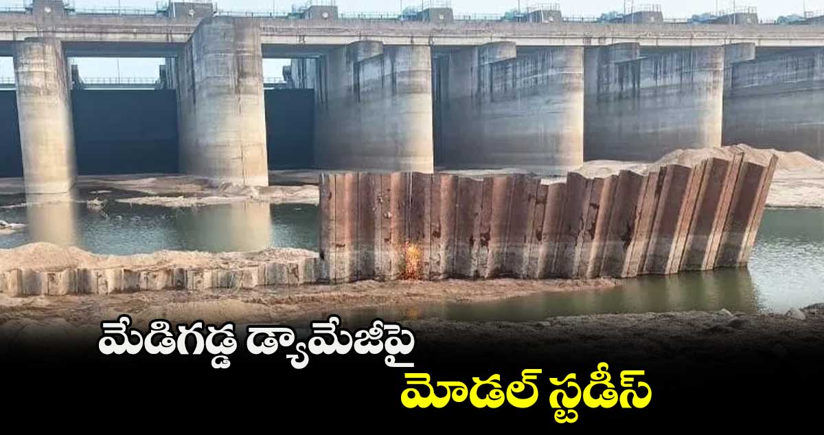 మేడిగడ్డ డ్యామేజీపై మోడల్ స్టడీస్