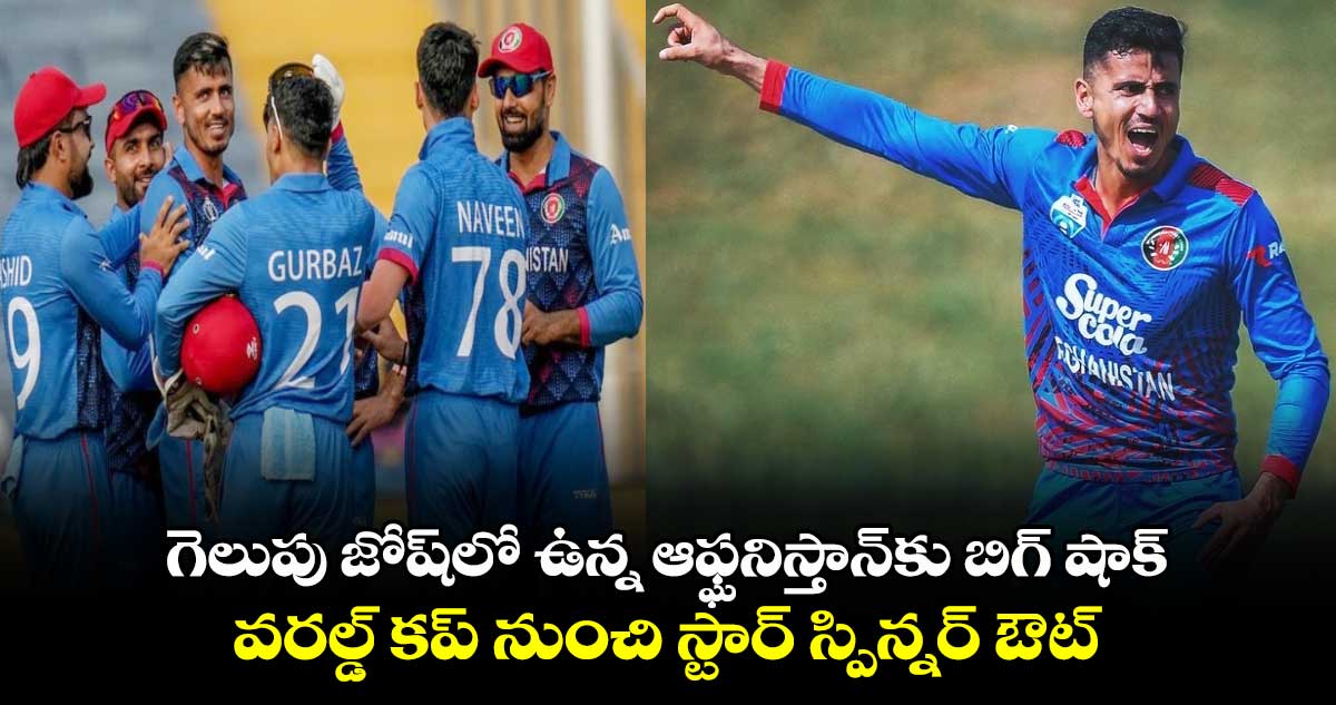 T20 World Cup 2024: గెలుపు జోష్‌లో ఉన్న ఆఫ్ఘనిస్తాన్‌కు బిగ్ షాక్.. వరల్డ్ కప్ నుంచి స్టార్ స్పిన్నర్ ఔట్