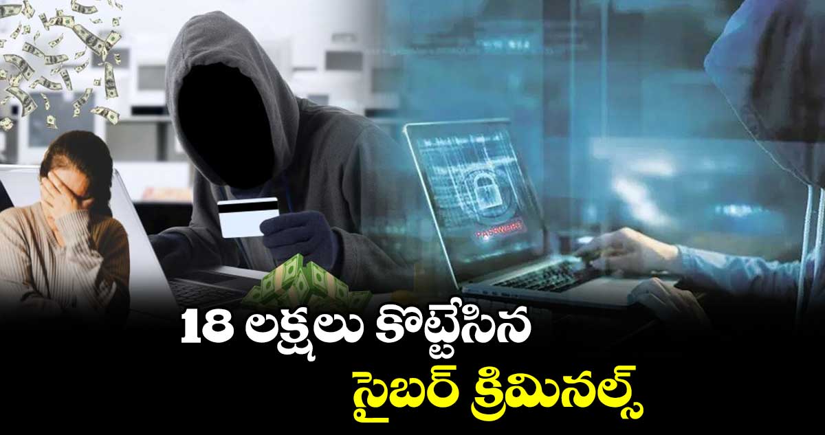 18 లక్షలు కొట్టేసిన సైబర్ క్రిమినల్స్