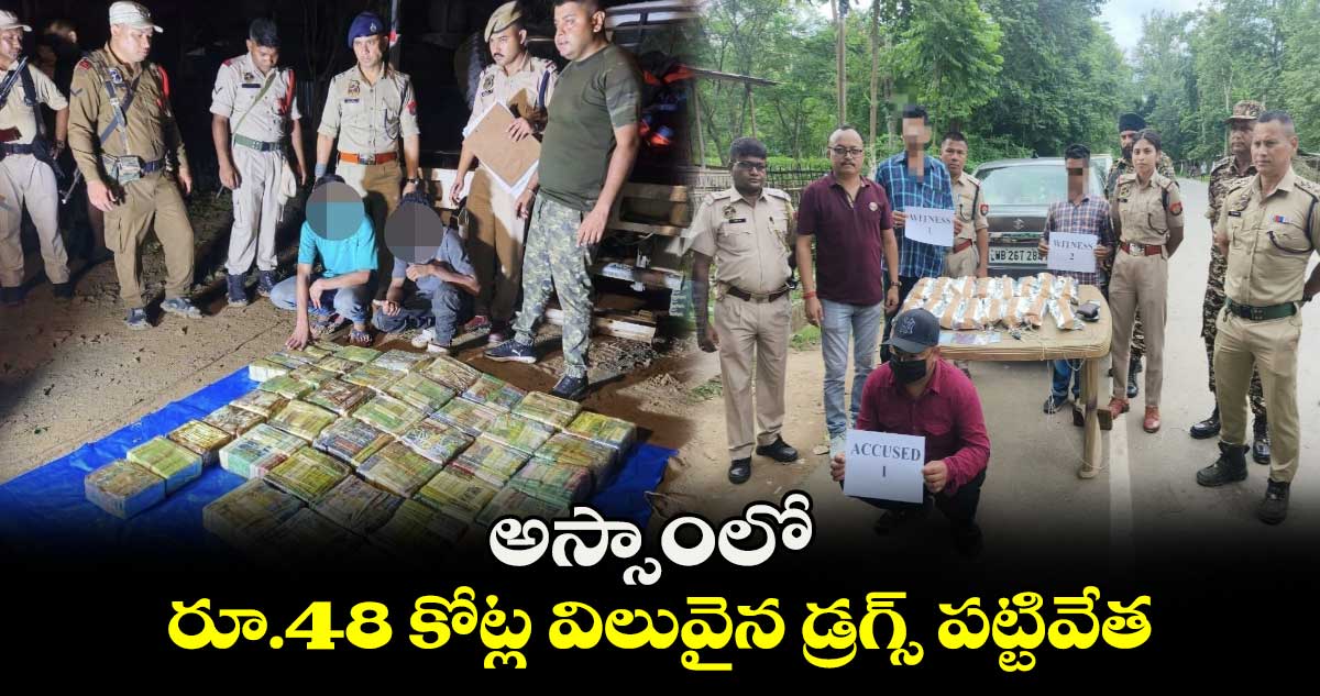 అస్సాంలో రూ.48 కోట్ల విలువైన డ్రగ్స్‌ పట్టివేత