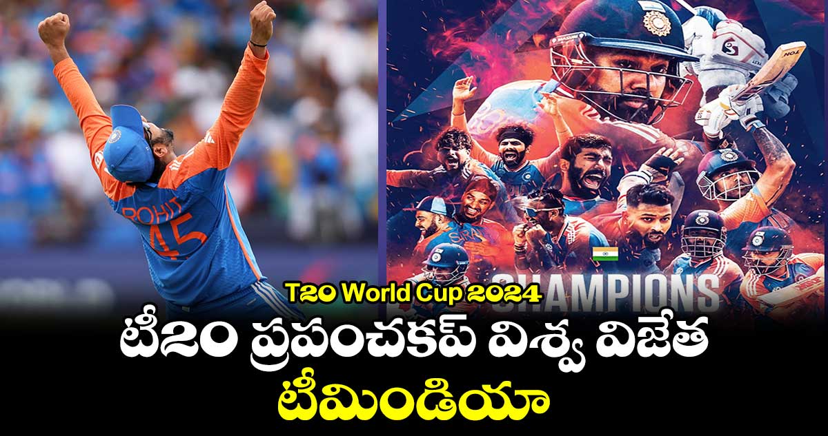 T20 World Cup 2024: టీ20 ప్రపంచ కప్‌ విజేత టీమిండియా