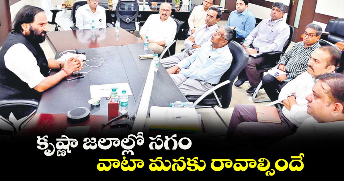 కృష్ణా జలాల్లో సగం వాటా మనకు రావాల్సిందే