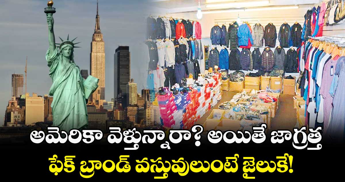 అమెరికా వెళ్తున్నారా? అయితే జాగ్రత్త... ఫేక్ బ్రాండ్ వస్తువులుంటే జైలుకే!
