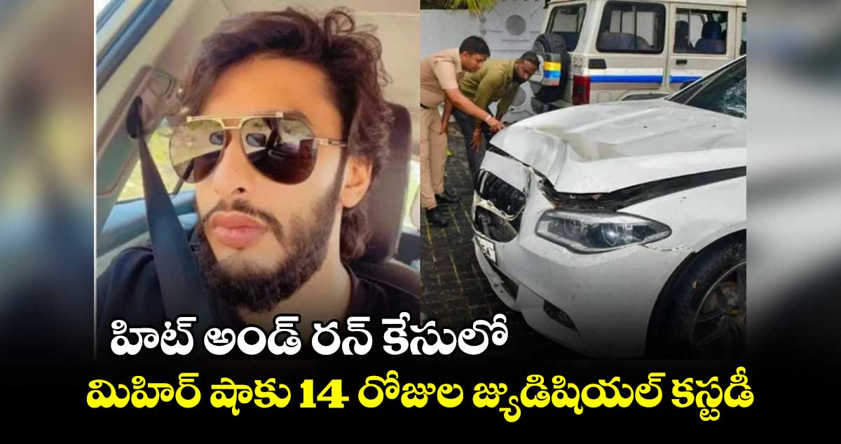 హిట్ అండ్ రన్ కేసులో మిహిర్ షాకు 14 రోజుల జ్యుడిషియల్ కస్టడీ