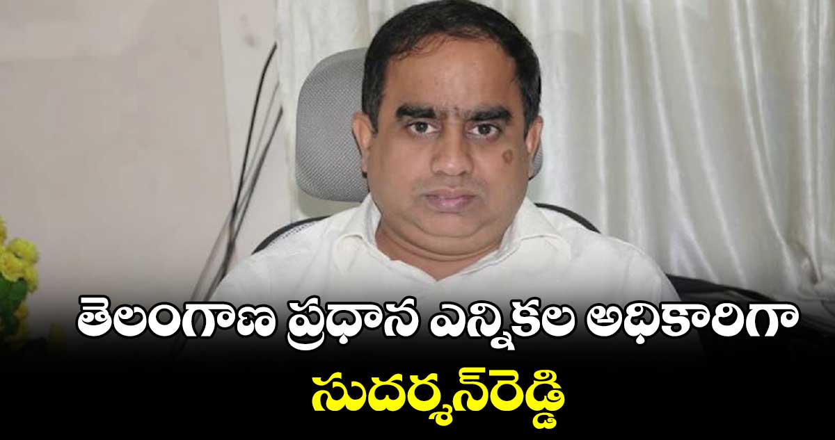 తెలంగాణ ప్రధాన ఎన్నికల అధికారిగా సుదర్శన్‌రెడ్డి