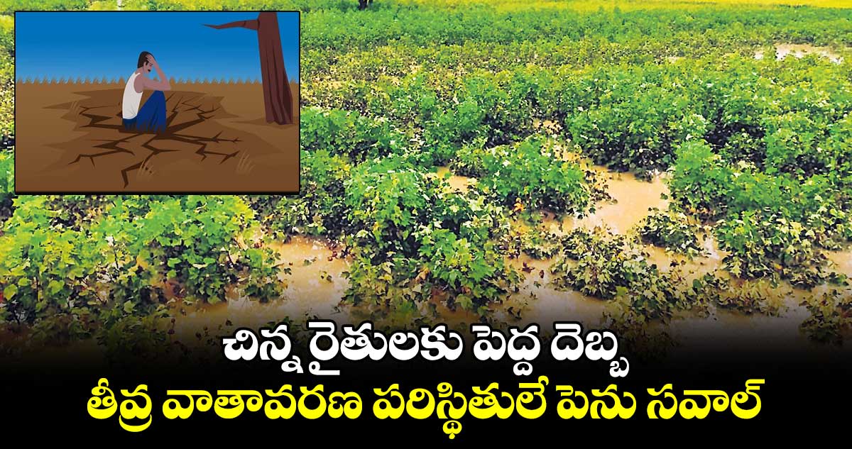చిన్న రైతులకు పెద్ద దెబ్బ.. తీవ్ర వాతావరణ పరిస్థితులే పెను సవాల్​