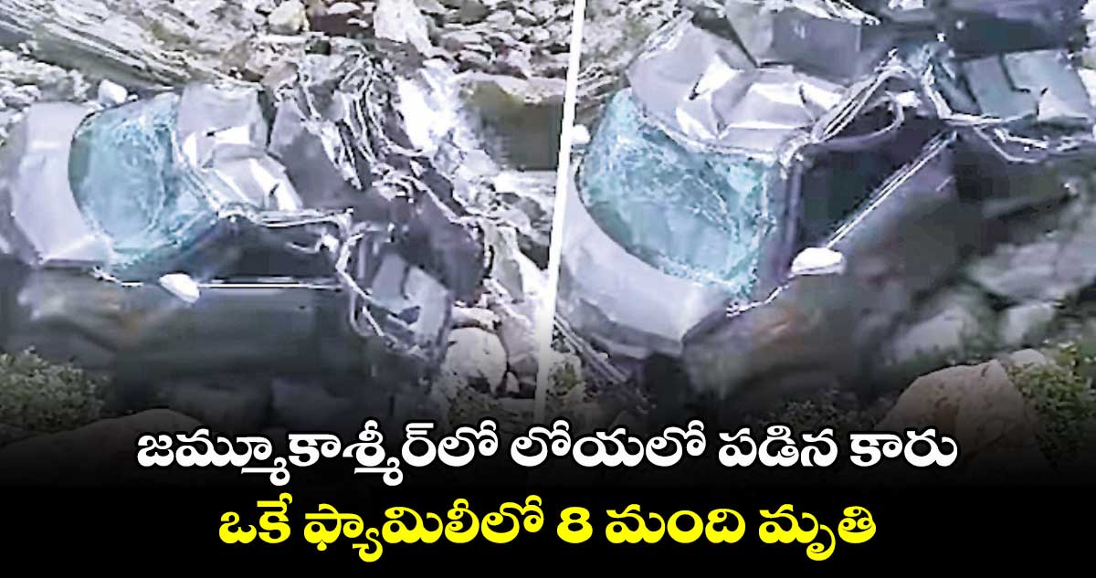 జమ్మూకాశ్మీర్లో లోయలో పడిన కారు.. ఒకే ఫ్యామిలీలో 8 మంది మృతి