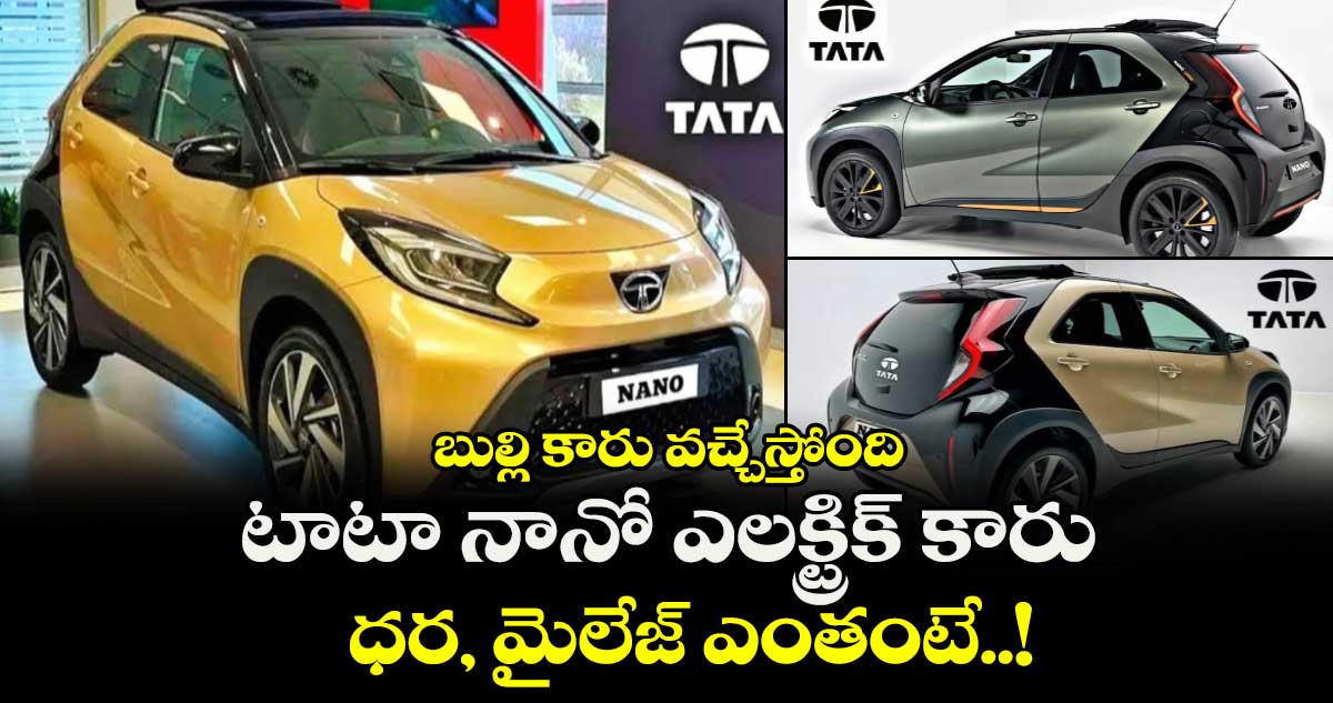 బుల్లి కారు వచ్చేస్తోంది : టాటా నానో ఎలక్ట్రిక్ కారు.. ధర, మైలేజ్ ఎంతంటే..!