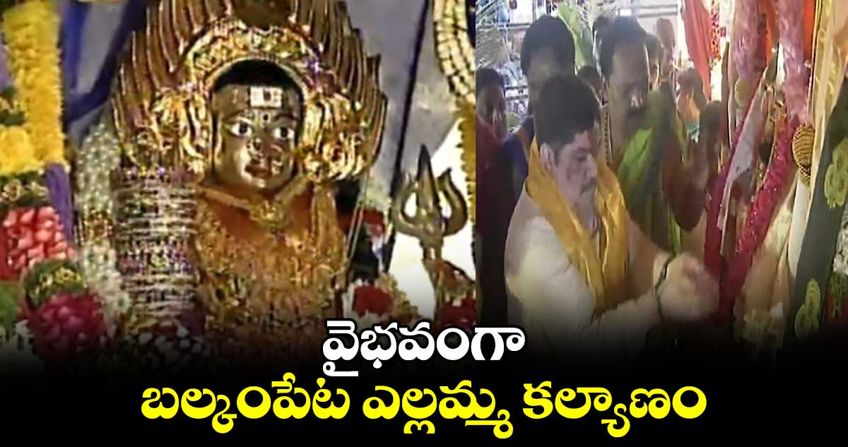 వైభవంగా బల్కంపేట ఎల్లమ్మ కల్యాణం