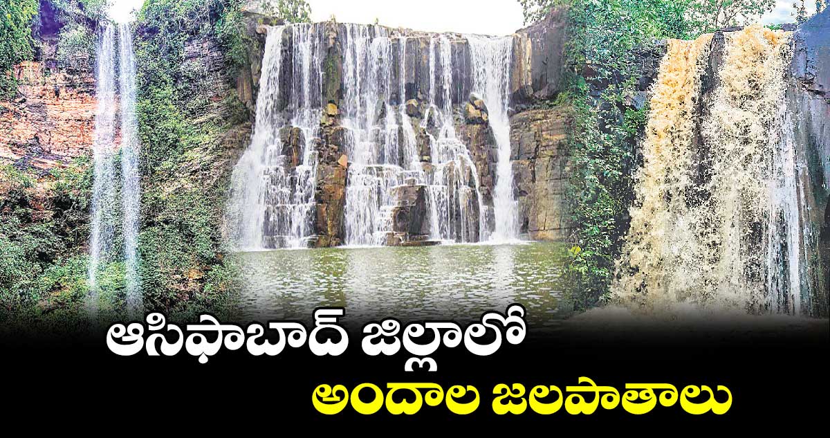 ఆసిఫాబాద్​ జిల్లాలో  అందాల జలపాతాలు 