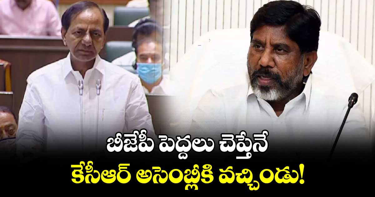 బీజేపీ పెద్దలు చెప్తేనే కేసీఆర్ ​అసెంబ్లీకి వచ్చిండు!: భట్టి విక్రమార్క