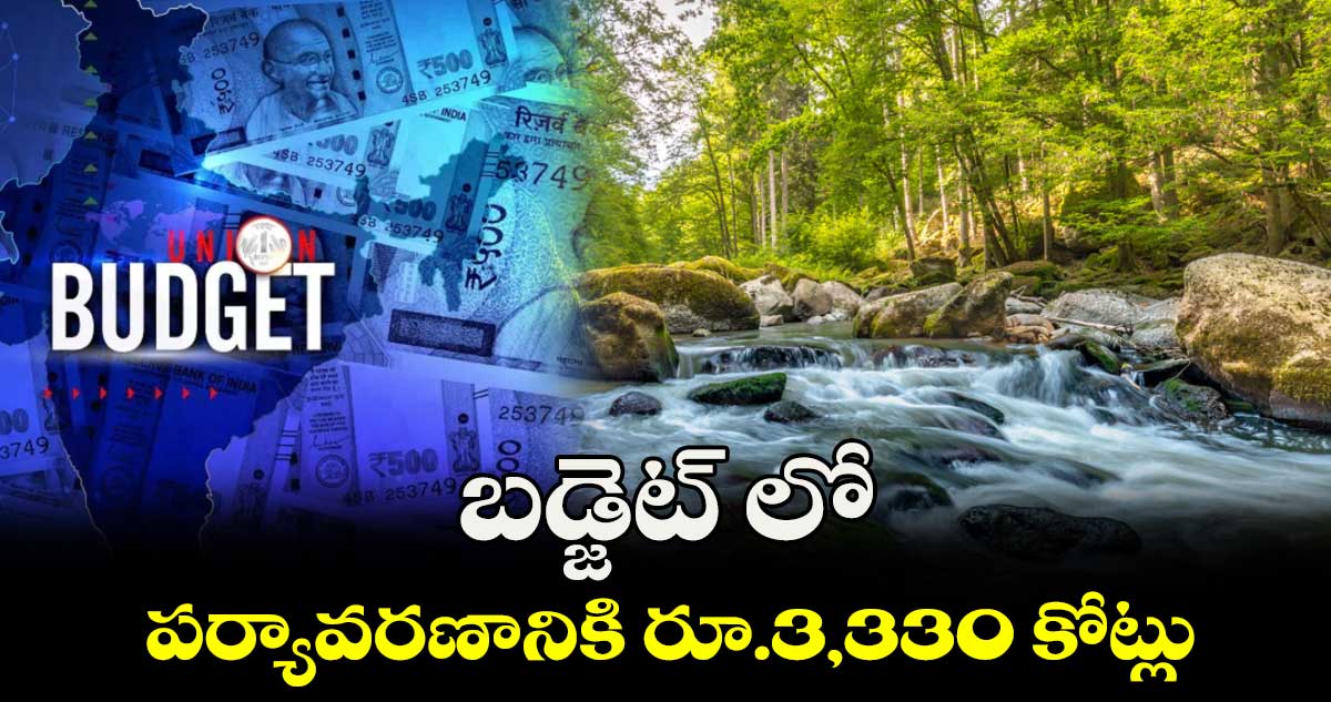 బడ్జెట్ లో పర్యావరణానికి రూ.3,330 కోట్లు