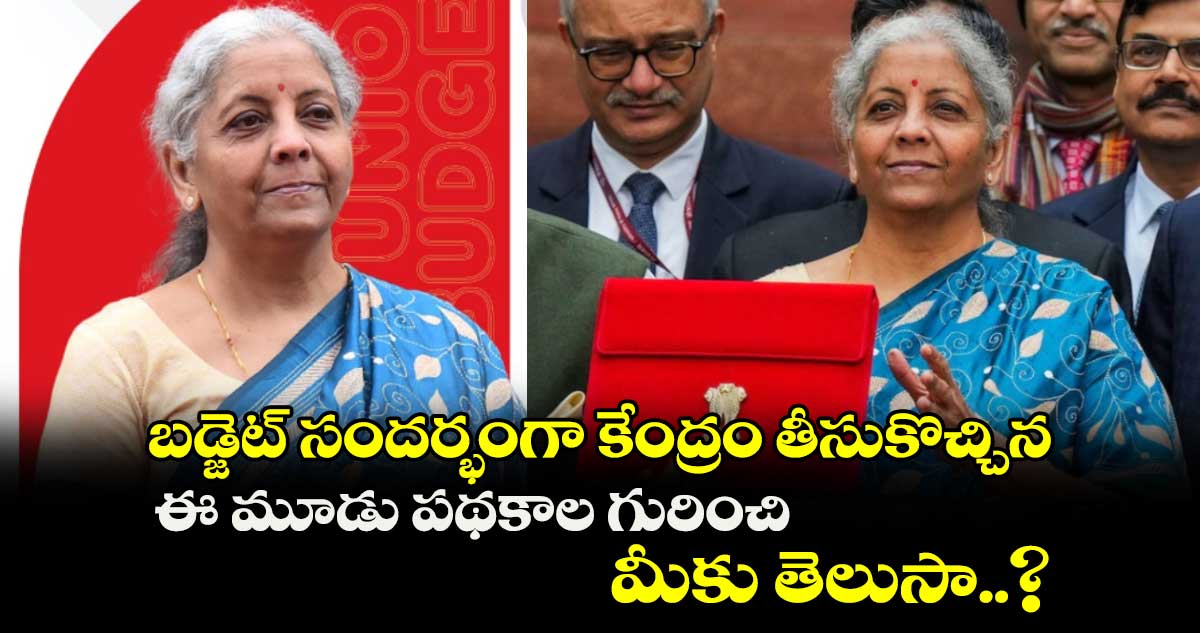 Budget 2024: బడ్జెట్ సందర్భంగా కేంద్రం తీసుకొచ్చిన ఈ మూడు పథకాల గురించి మీకు తెలుసా..? 