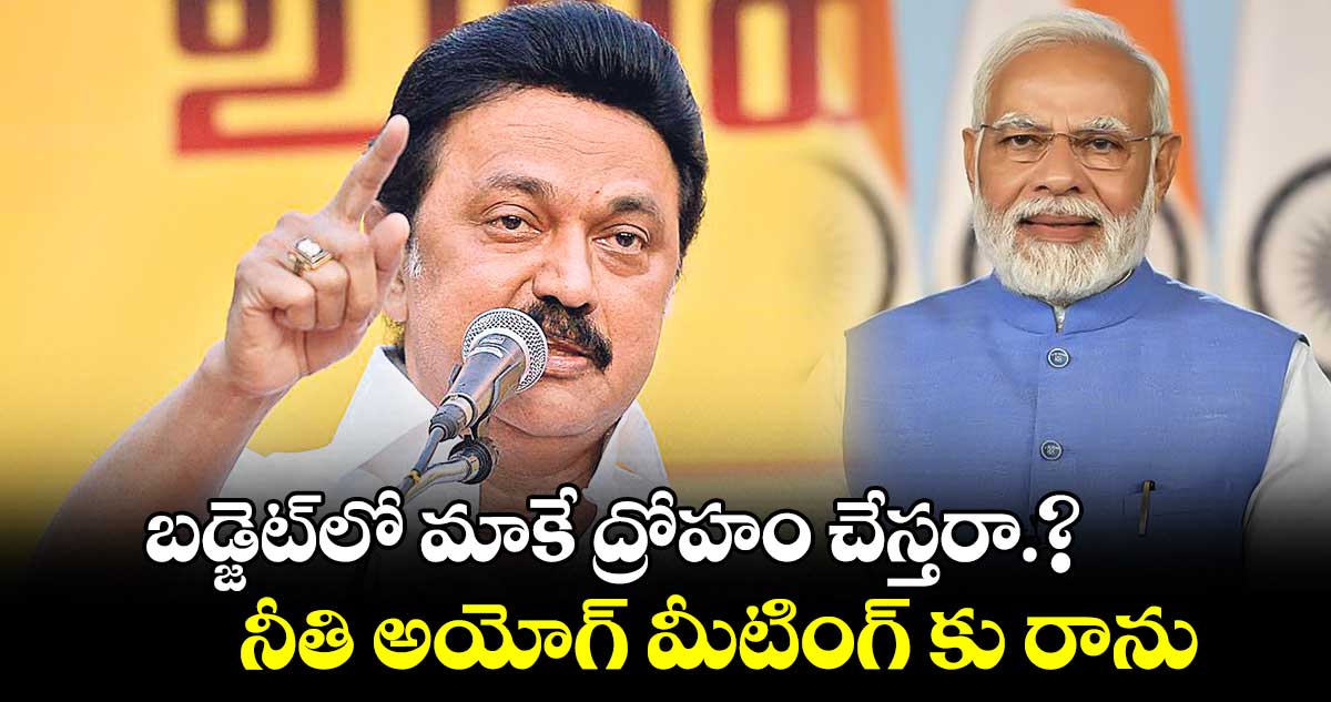 బడ్జెట్‌‌లో మాకే ద్రోహం చేస్తరా?: స్టాలిన్