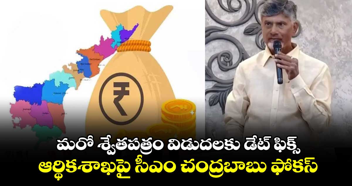 మరో శ్వేతపత్రం విడుదలకు డేట్ ఫిక్స్.. ఆర్థికశాఖపై సీఎం చంద్రబాబు ఫోకస్..