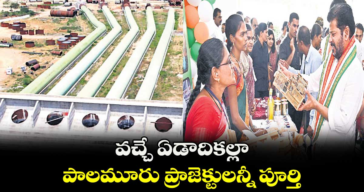 వచ్చే ఏడాదికల్లా పాలమూరు ప్రాజెక్టులన్నీ పూర్తి... సీఎం రేవంత్