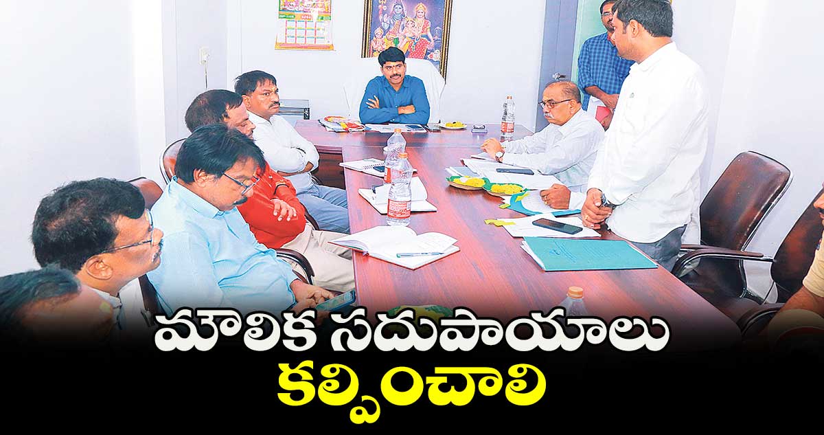 మౌలిక సదుపాయాలు కల్పించాలి : కలెక్టర్ సి.నారాయణరెడ్డి 