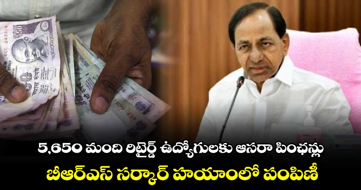 5,650 మంది రిటైర్డ్ ఉద్యోగులకు ఆసరా పింఛన్లు