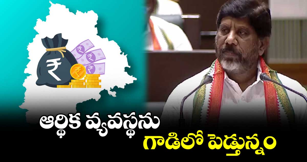 ఆర్థిక వ్యవస్థను గాడిలో పెడ్తున్నం : భట్టి విక్రమార్క