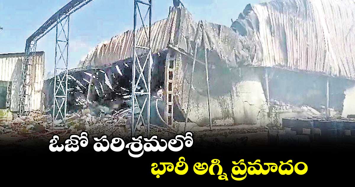 ఓజో పరిశ్రమలో భారీ అగ్ని ప్రమాదం