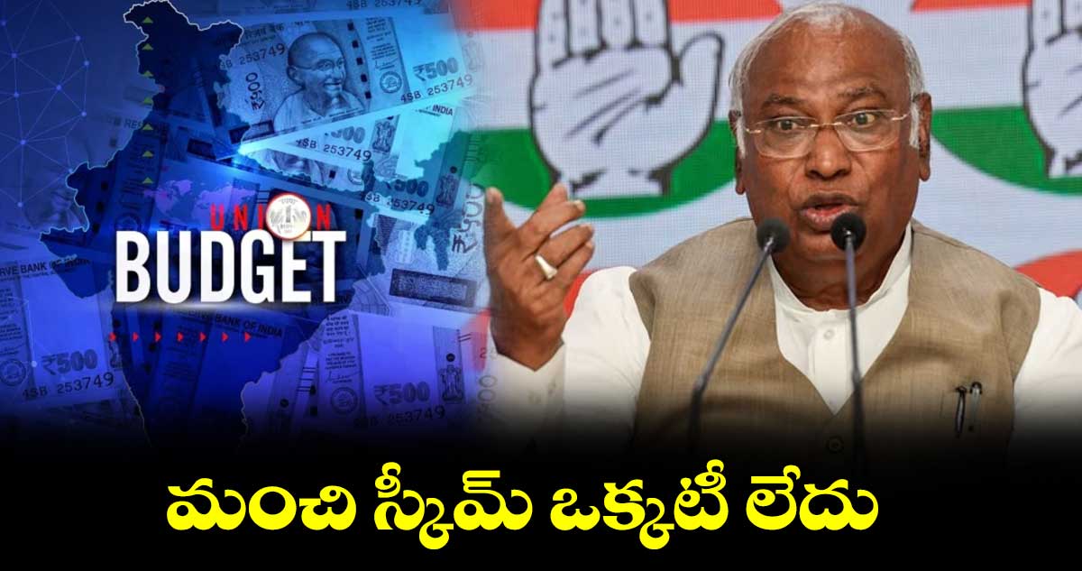 Union Budget 2024: మంచి స్కీమ్ ఒక్కటీ లేదు: మల్లికార్జున ఖర్గే