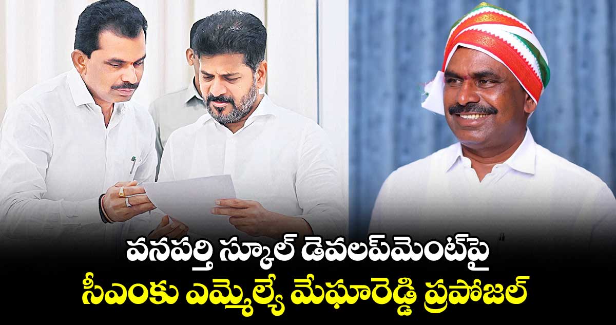 వనపర్తి స్కూల్​ డెవలప్​మెంట్​పై.. సీఎంకు ఎమ్మెల్యే మేఘారెడ్డి ప్రపోజల్