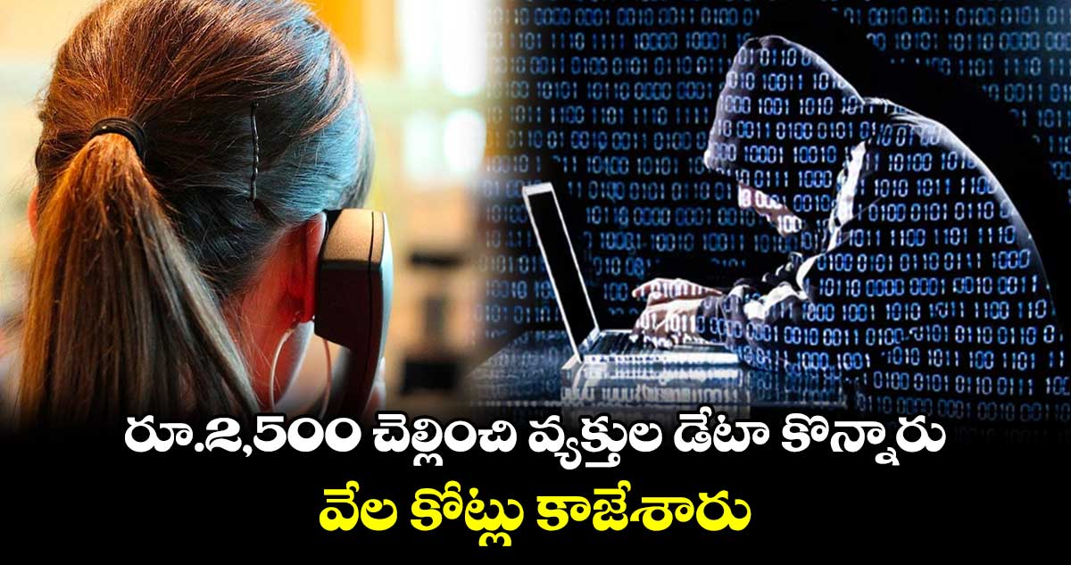 రూ.2,500 చెల్లించి వ్యక్తుల డేటా కొన్నారు..వేల కోట్లు కాజేశారు