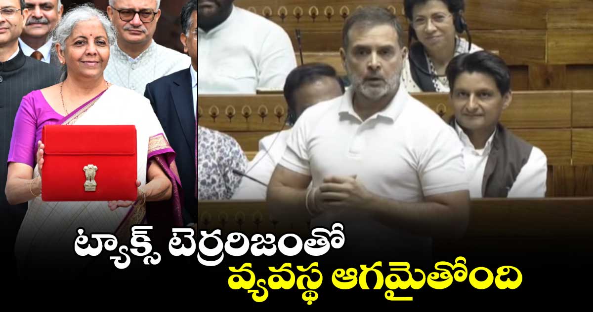 ట్యాక్స్ టెర్రరిజంతో వ్యవస్థ ఆగమైతోంది... రాహుల్ గాంధీ