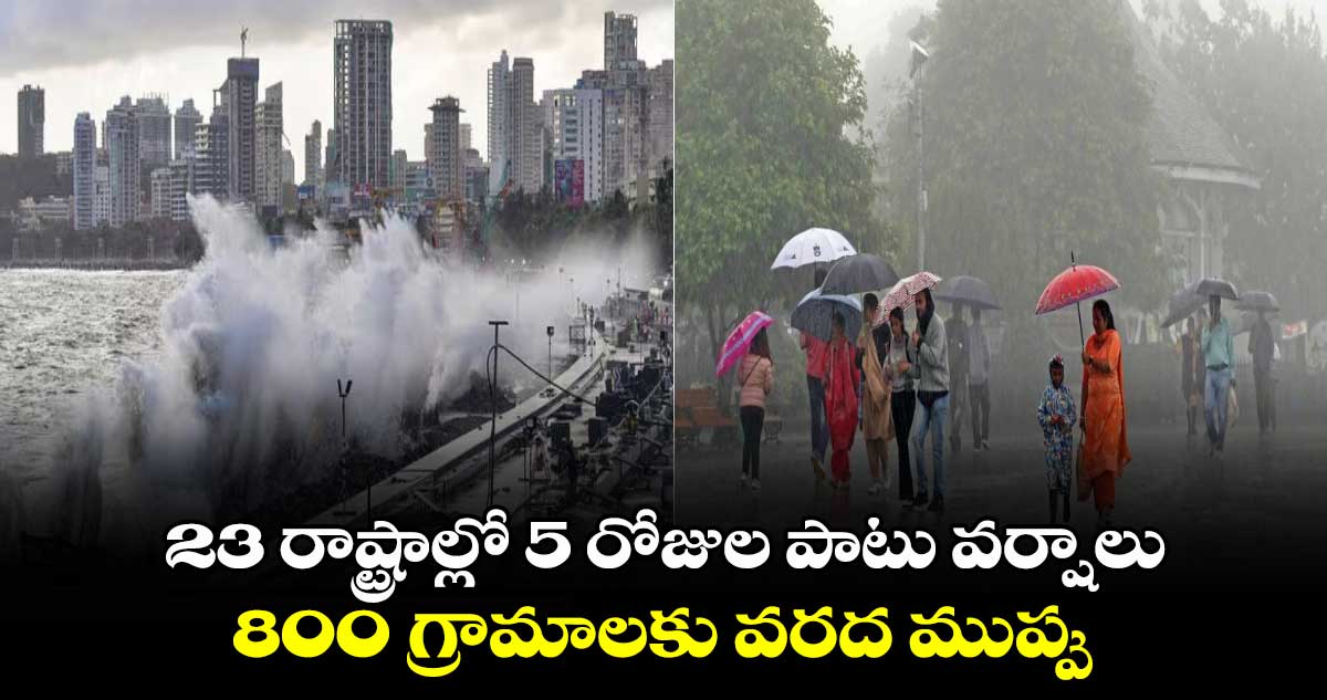 Rain Alert: 23 రాష్ట్రాల్లో 5 రోజుల పాటు వర్షాలు..  800 గ్రామాలకు వరద ముప్పు