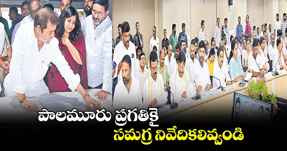 పాలమూరు ప్రగతికై సమగ్ర నివేదికలివ్వండి : దామోదర రాజనర్సింహ