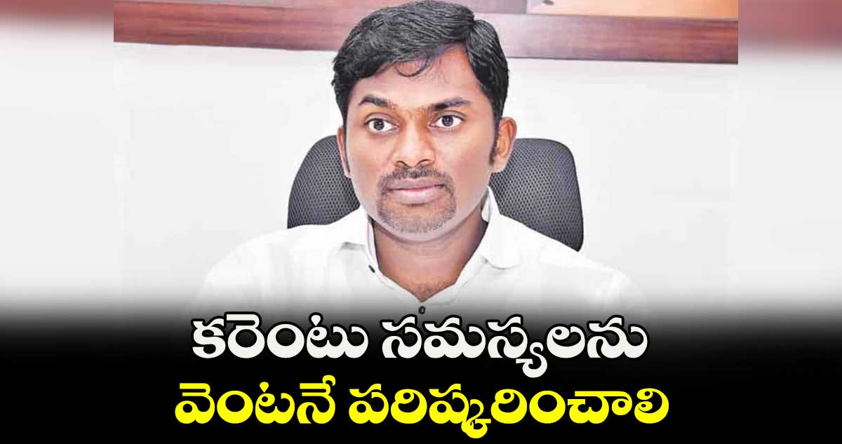 కరెంటు సమస్యలను వెంటనే పరిష్కరించాలి : రోనాల్డ్​ రోస్​ 