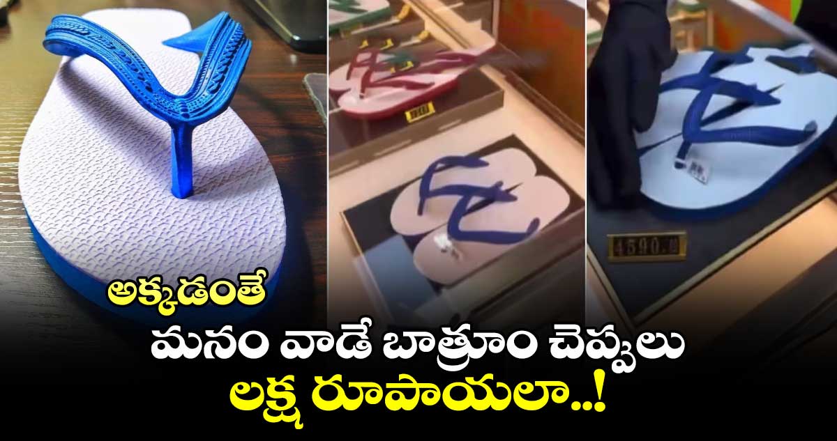 Toilet Footwear: అక్కడంతే.. మనం వాడే బాత్రూం చెప్పులు లక్ష రూపాయలా..!