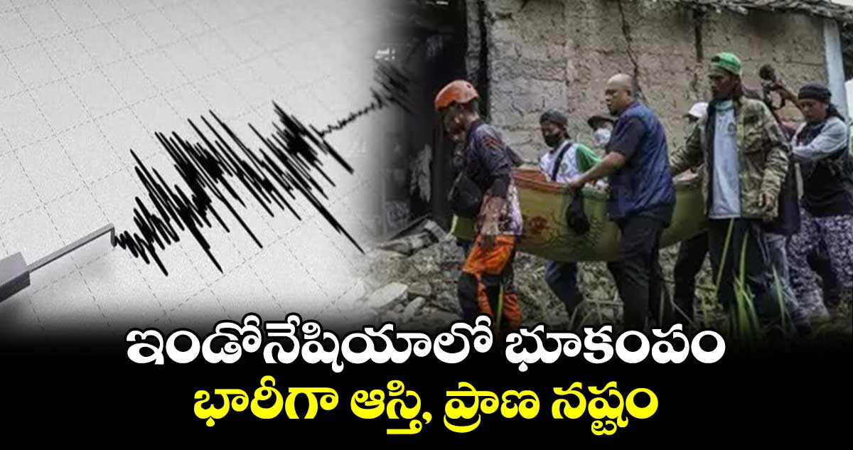 ఇండోనేషియాలో భూకంపం :  భారీగా ఆస్తి, ప్రాణ నష్టం