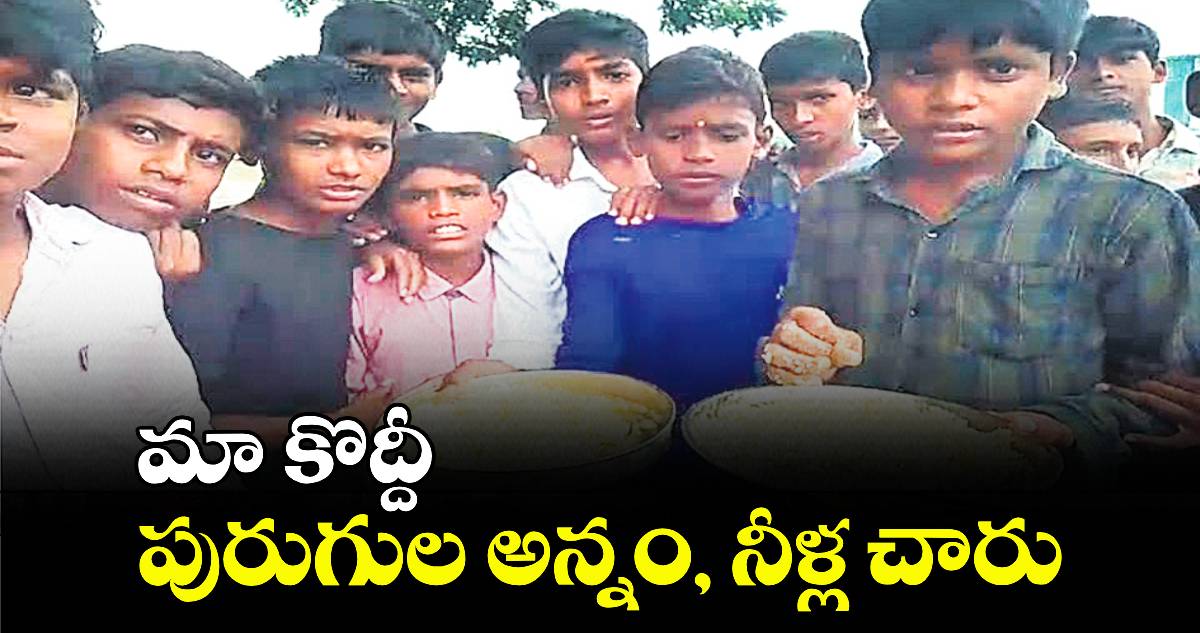 మా కొద్దీ పురుగుల అన్నం, నీళ్ల చారు