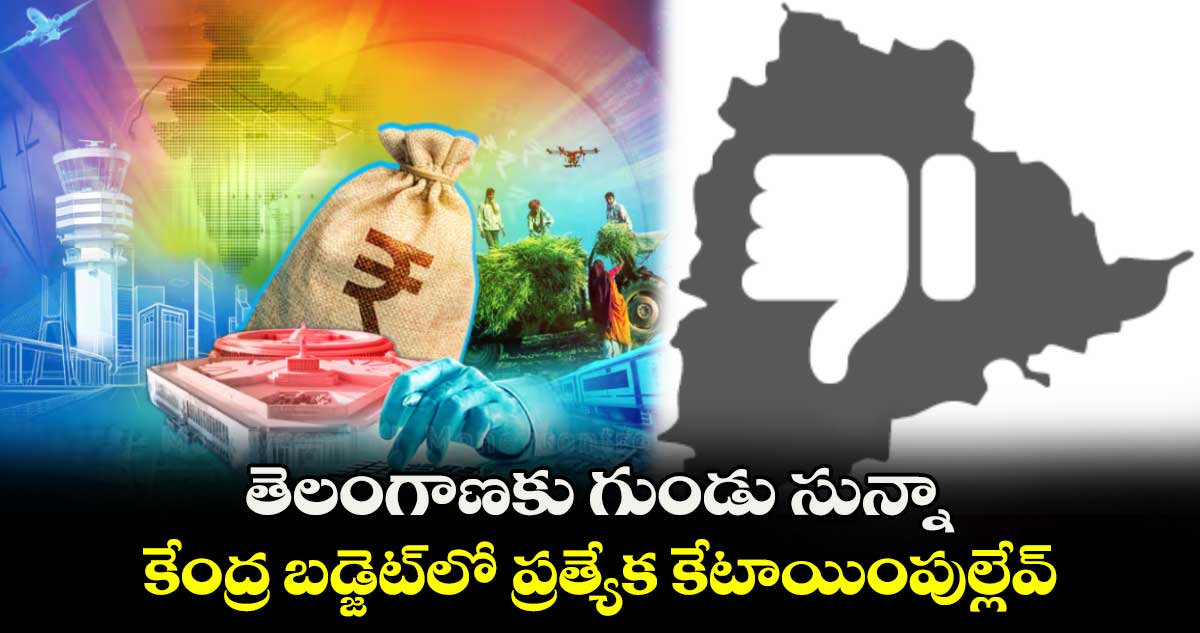 తెలంగాణకు గుండు సున్నా.. కేంద్ర బడ్జెట్​లో ప్రత్యేక కేటాయింపుల్లేవ్​