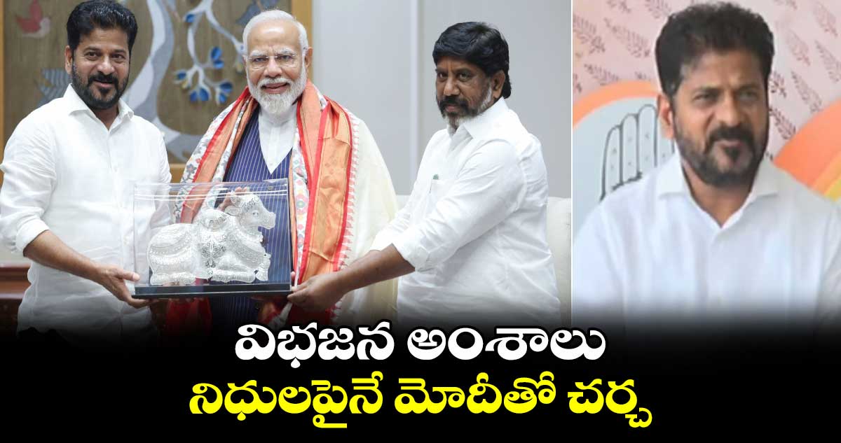 విభజన అంశాలు.. నిధులపైనే మోదీతో చర్చ : సీఎం రేవంత్ రెడ్డి