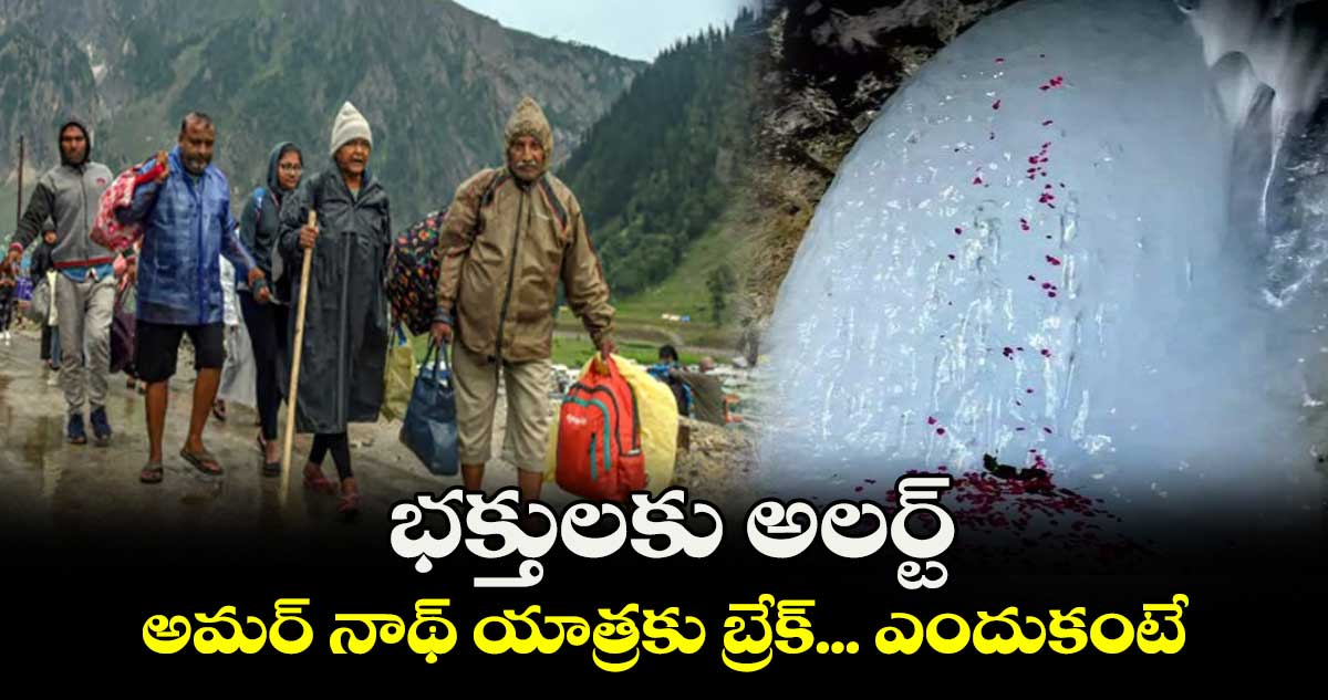 Char Dham Yatra: భక్తులకు అలర్ట్.. అమర్ నాథ్ యాత్రకు బ్రేక్... ఎందుకంటే..